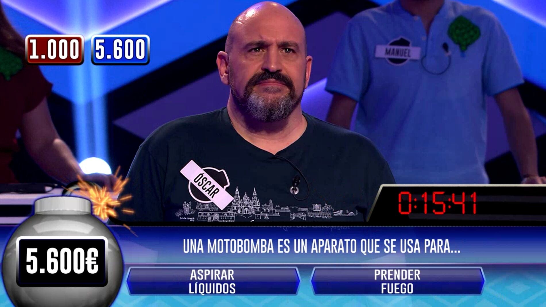 ¡Enhorabuena! Óscar, de ‘Los dispersos’, sorprende con un pleno en la fase clasificatoria de ‘¡Boom!’