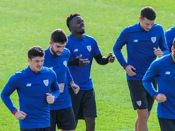 Imagen de un entrenamiento del Athletic de Bilbao Imagen de un entrenamiento del Athletic de Bilbao