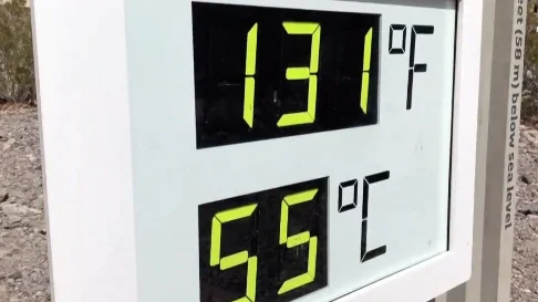 El valle de la muerte, la zona más calurosa de la tierra que ha llegado a alcanzar los 56 grados de temperatura El valle de la muerte, la zona más calurosa de la tierra que ha llegado a alcanzar los 56 grados de temperatura