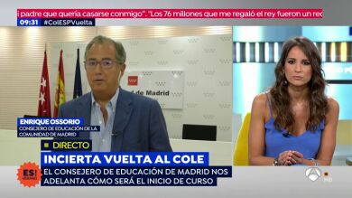 Enrique Ossorio, Consejero de Educación de Madrid: 