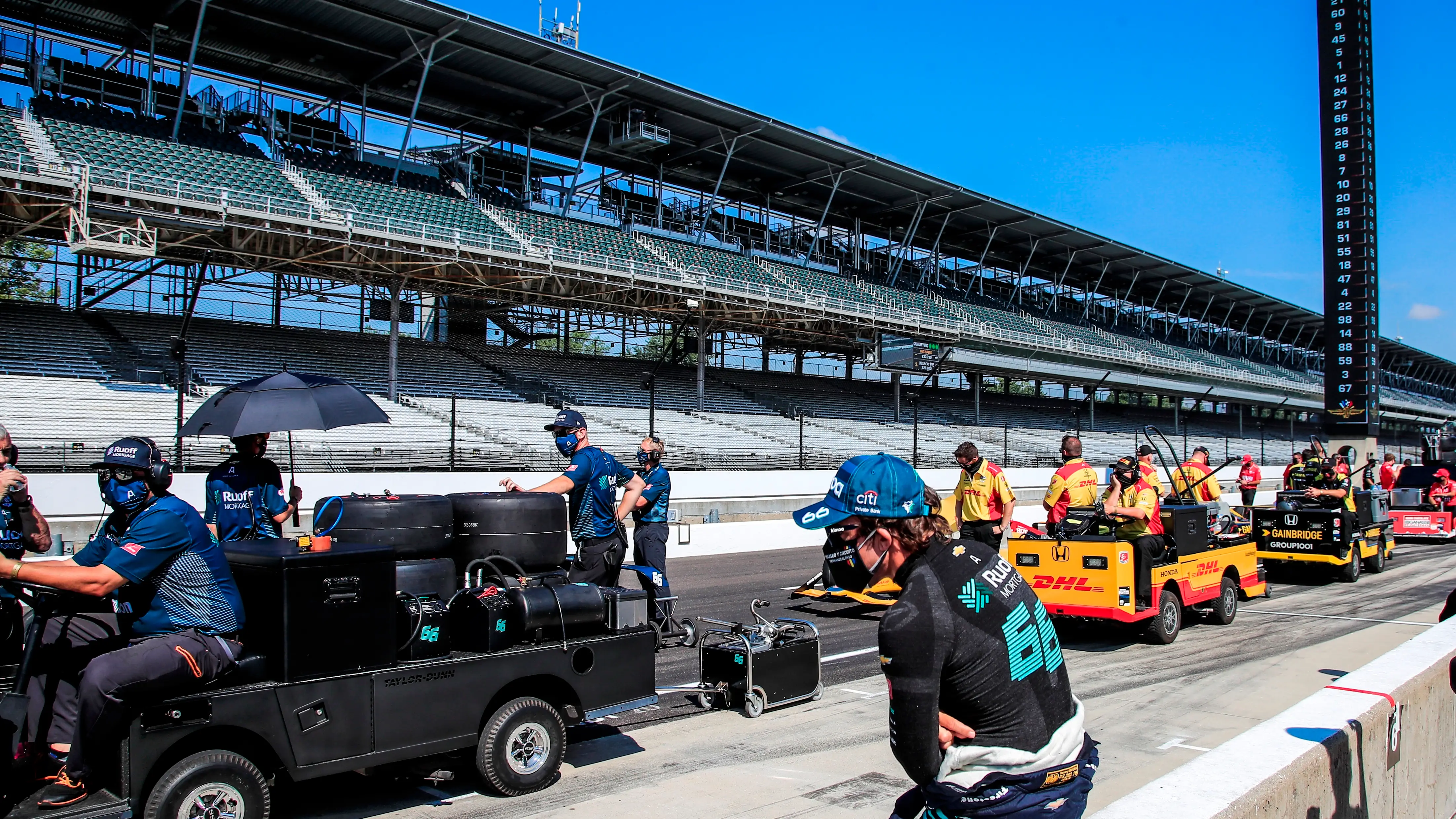 Fernando Alonso, en el Indianapolis Motor Speedway