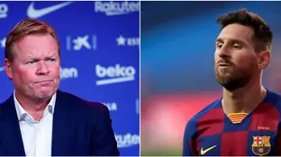 Ronald Koeman y Leo Messi Ronald Koeman y Leo Messi