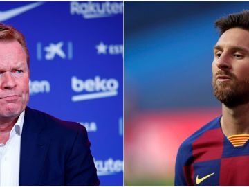 Ronald Koeman y Leo Messi