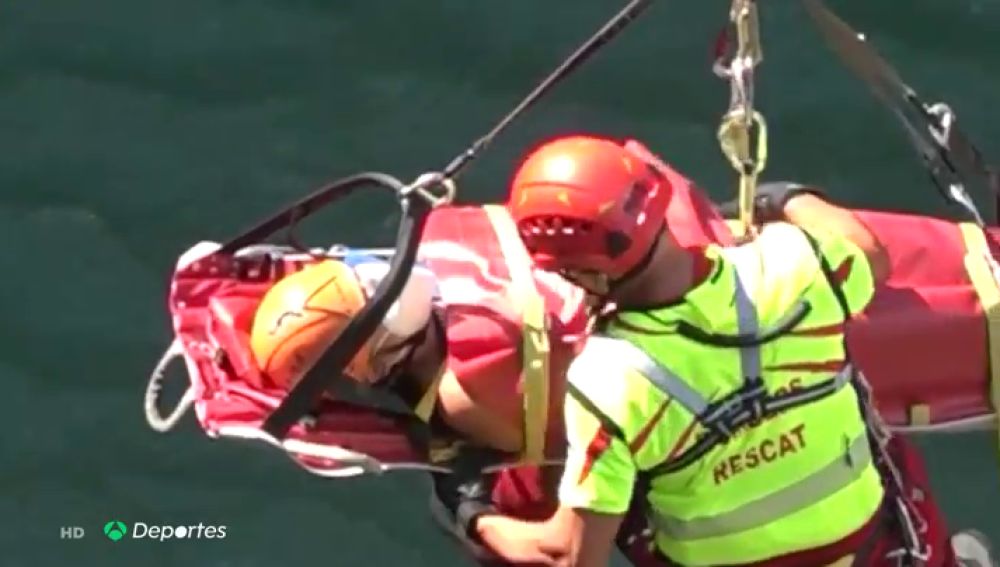 El espectacular rescate de una mujer en un barranco de Castellón: "La única forma era con helicóptero"