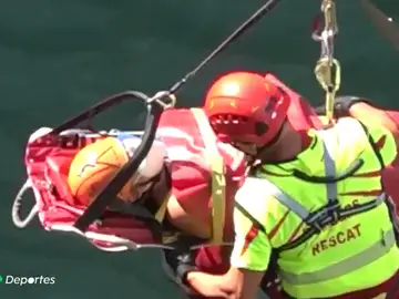 El espectacular rescate de una mujer en un barranco de Castellón: "La única forma era con helicóptero" El espectacular rescate de una mujer en un barranco de Castellón: "La única forma era con helicóptero"