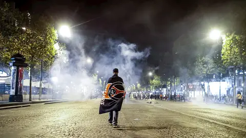 Disturbios en París tras el partido del PSG Disturbios en París tras el partido del PSG