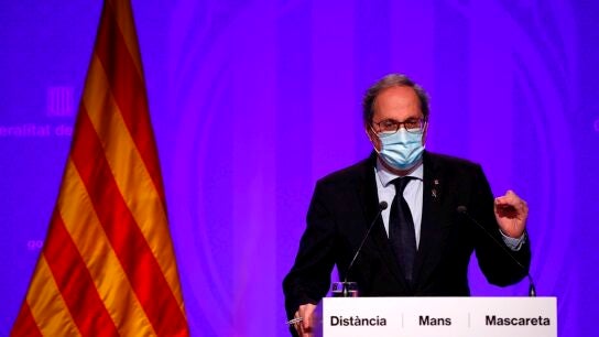 Quim Torra anuncia las nuevas medidas en Catalu&ntilde;a