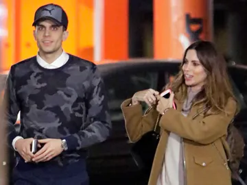 Melissa Jiménez y Marc Bartra Melissa Jiménez y Marc Bartra