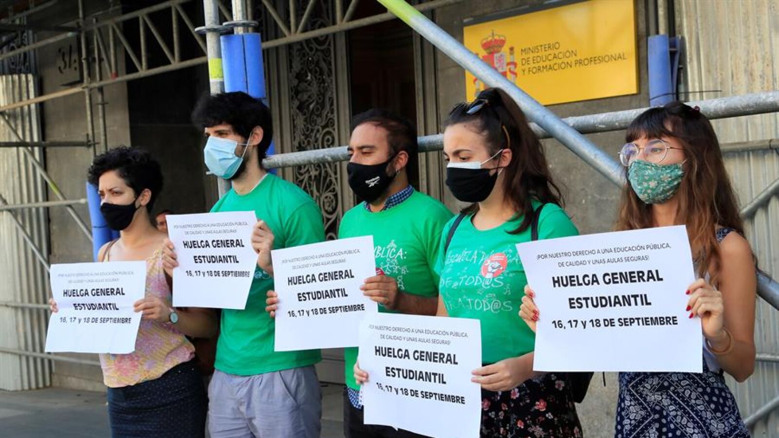 Convocada una huelga de estudiantes en toda España para los días 16, 17 y 18 de septiembre 