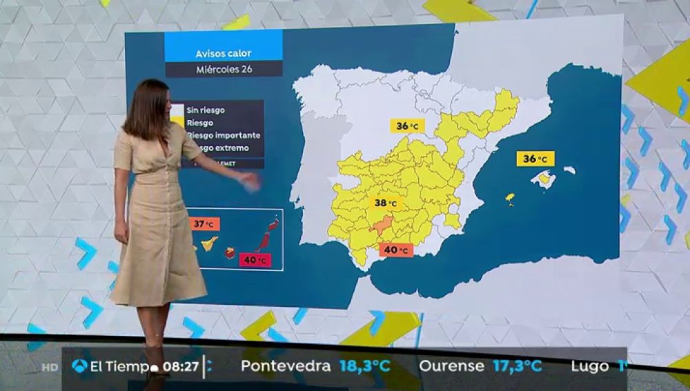 Cielos despejados y altas temperaturas en Canarias, Galicia, Andalucía y Baleares