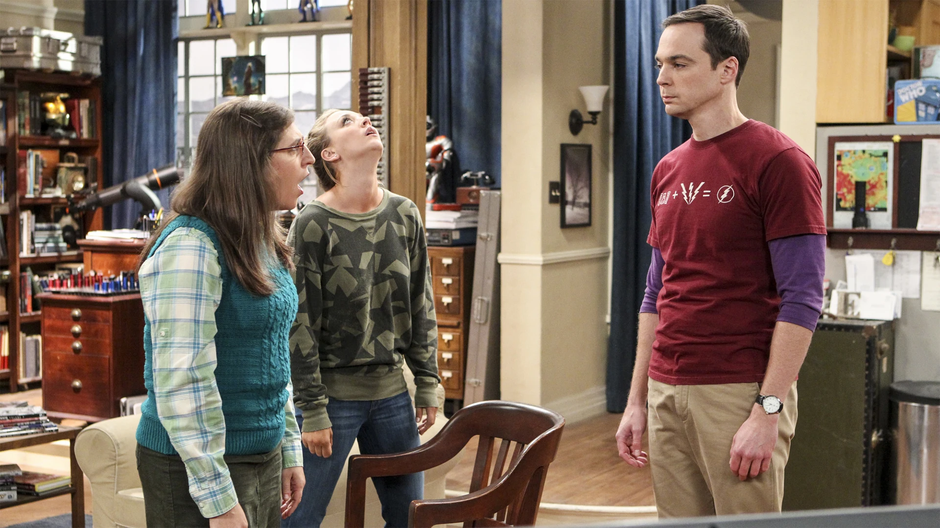 Mayim Bialik, Kaley Cuoco y Jim Parsons en 'The Big Bang Theory' Mayim Bialik, Kaley Cuoco y Jim Parsons en 'The Big Bang Theory'