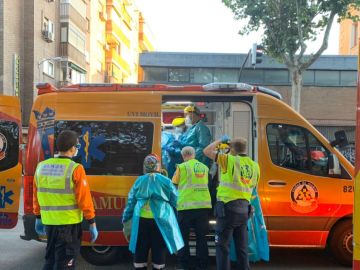 Imagen de archivo de una intervención de los servicios de Emergencias en Madrid