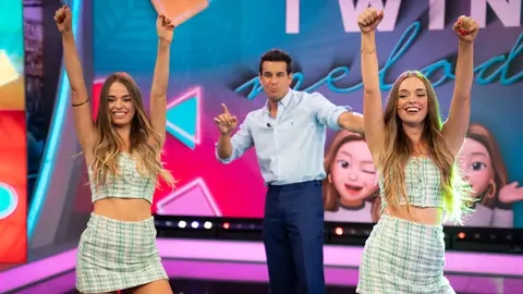Las Twin Melody enfrentan a Mario Casas y Pablo Motos a los retos más populares de Tik Tok Las Twin Melody enfrentan a Mario Casas y Pablo Motos a los retos más populares de Tik Tok