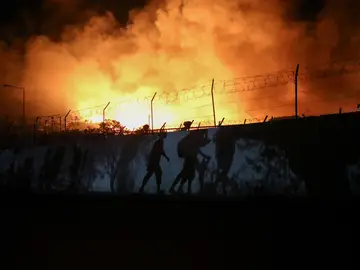 Incendio campo de refugiados Lesbos Incendio campo de refugiados Lesbos