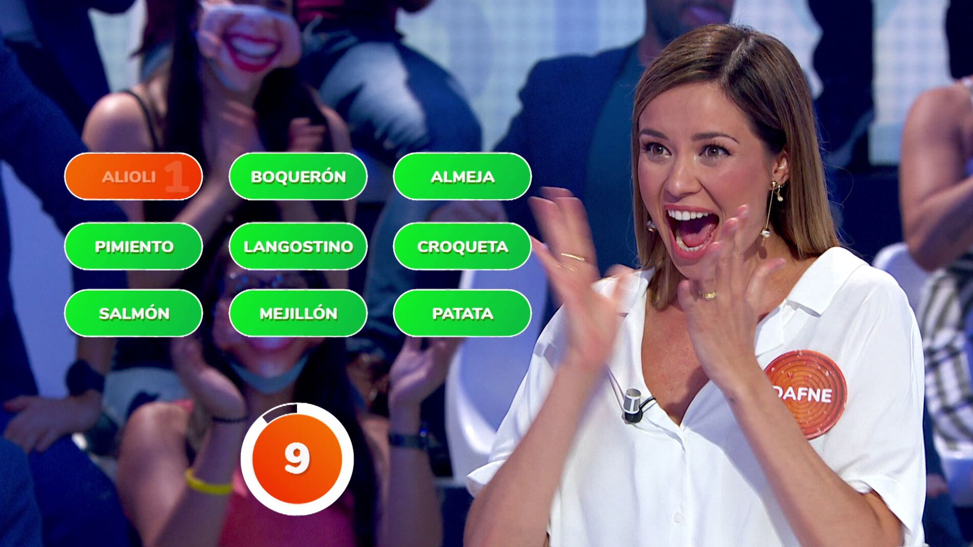 El grito de emoción de Dafne Fernández con el que celebra su espectacular jugada en ‘¿Dónde están?’