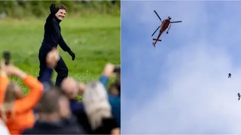 Tom Cruise durante su última escena de acción en Noruega Tom Cruise durante su última escena de acción en Noruega