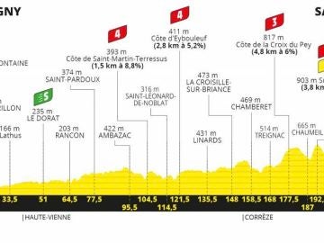 Perfil de la etapa 12 del Tour de Francia 2020