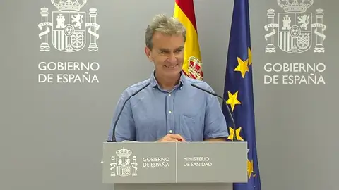 Fernando Simón, esperando a la primera pregunta de los periodistas: "Voy a meterme el dedo en la nariz" Fernando Simón, esperando a la primera pregunta de los periodistas: "Voy a meterme el dedo en la nariz"