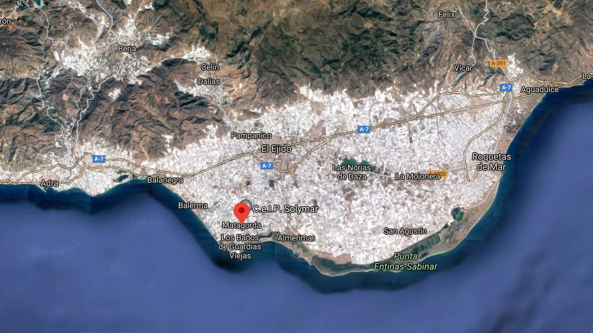 Zona donde ha aparecido la menor Zona donde ha aparecido la menor