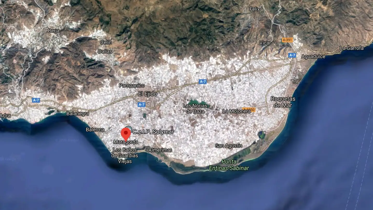 Zona donde ha aparecido la menor
