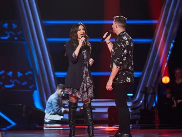 Francisco Cuenca cumple su sueño de cantar en directo con Laura Pausini en ‘La Voz’ Francisco Cuenca cumple su sueño de cantar en directo con Laura Pausini en ‘La Voz’