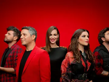 Los coaches de La Voz con Eva González Los coaches de La Voz con Eva González