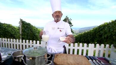 El punto perfecto de Karlos Arguiñano para hacer una rica salsa bechamel con mucho ritmo
