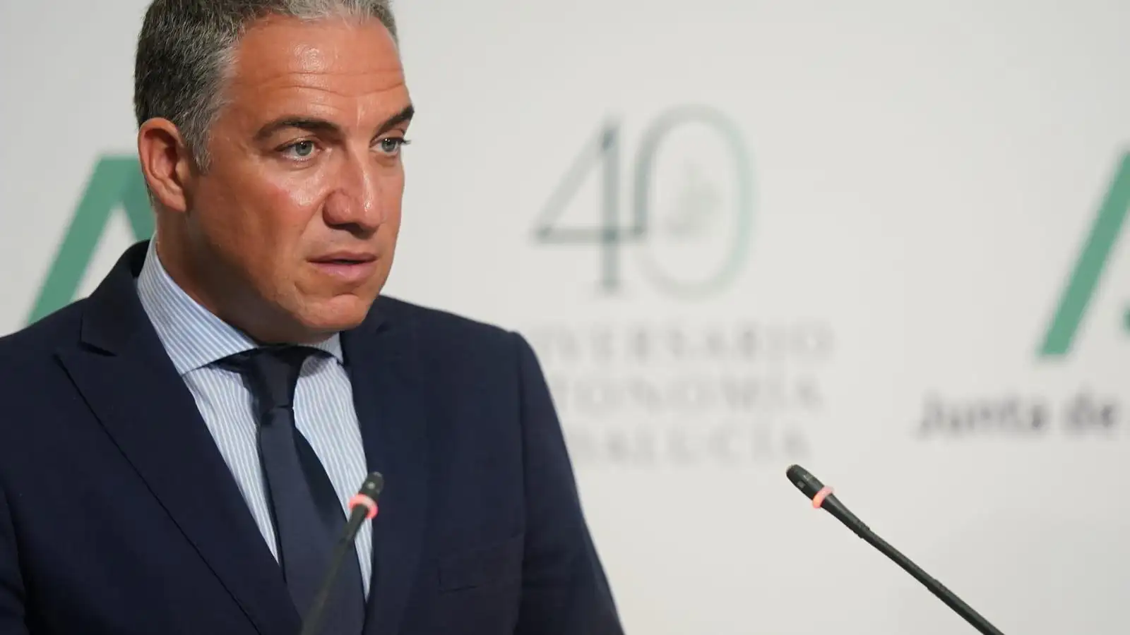 El&iacute;as Bendodo, consejero de Presidencia y portavoz del Gobierno andaluz en una imagen de archivo
