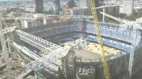 Las obras del Santiago Bernabéu Las obras del estadio Santiago Bernabéu