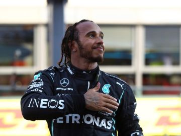 Lewis Hamilton, tras su victoria en el GP de la Toscana de Fórmula 1