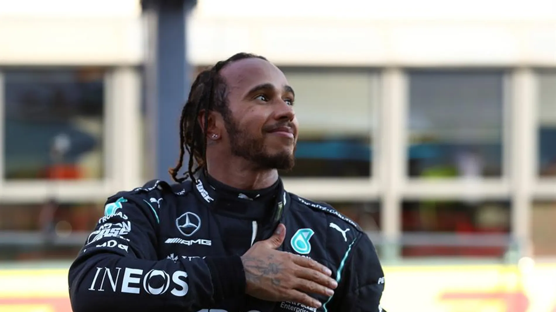 Lewis Hamilton, tras su victoria en el GP de la Toscana de Fórmula 1 Lewis Hamilton, tras su victoria en el GP de la Toscana de Fórmula 1