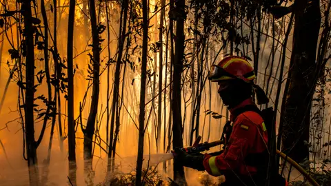 Un miembro de la Unidad Militar de Emergencias Un miembro de la Unidad Militar de Emergencias
