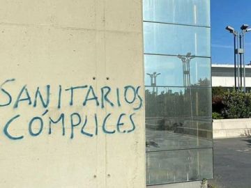 Pintada en el Hospital de La Paz