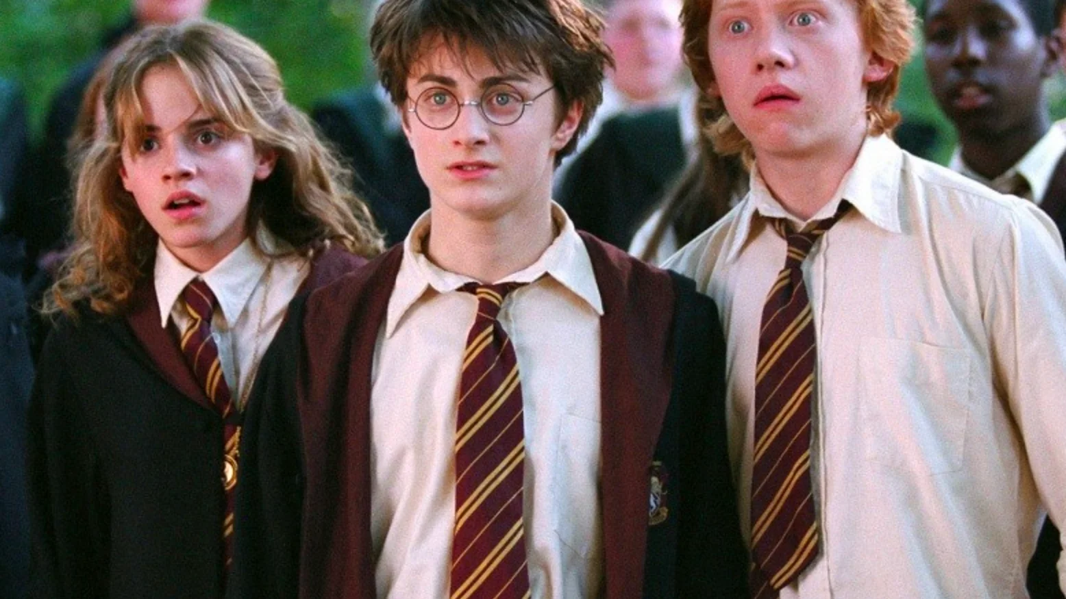 Daniel Radcliffe, Emma Watson y Rupert Grint en 'Harry Potter'