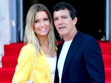Antonio Banderas y su novia, Nicole Kimpel Antonio Banderas y su novia, Nicole Kimpel