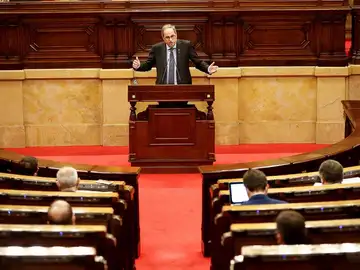 Quim Torra: "Hay un Estado instalado en la venganza que me quiere inhabilitar" Quim Torra: "Hay un Estado instalado en la venganza que me quiere inhabilitar"