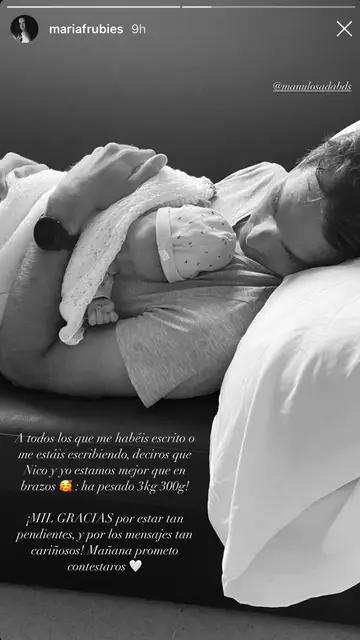 María Fernández-Rubíes anuncia que ya es mamá TRAS LA LLEGADA DE SU BEBÉ