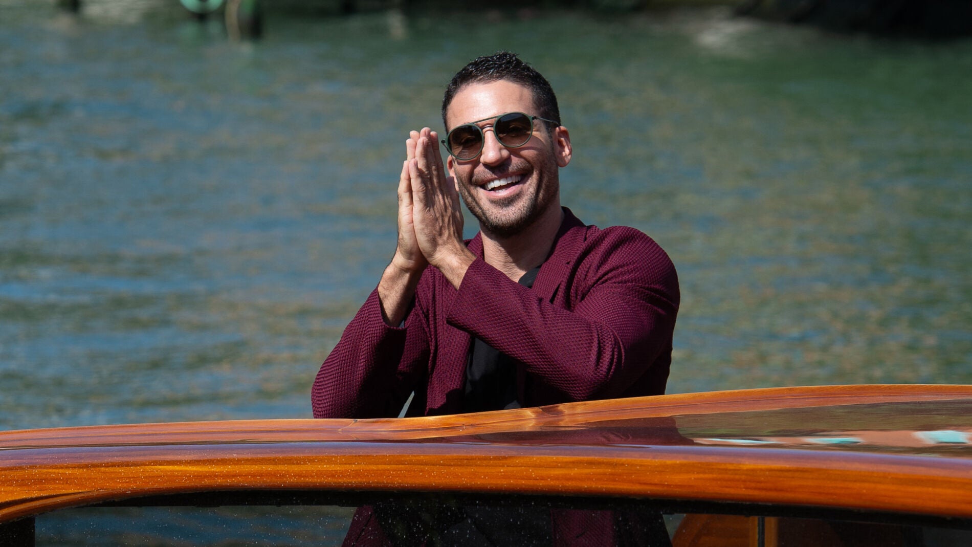 Miguel Ángel Silvestre durante el Festival de Cine de Venecia 