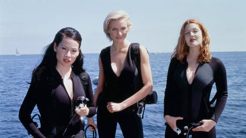 Lucy Liu, Cameron Díaz y Drew Barrymore en 'Los Ángeles de Charlie'