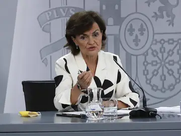 La vicepresidenta del Gobierno, Carmen Calvo La vicepresidenta del Gobierno, Carmen Calvo