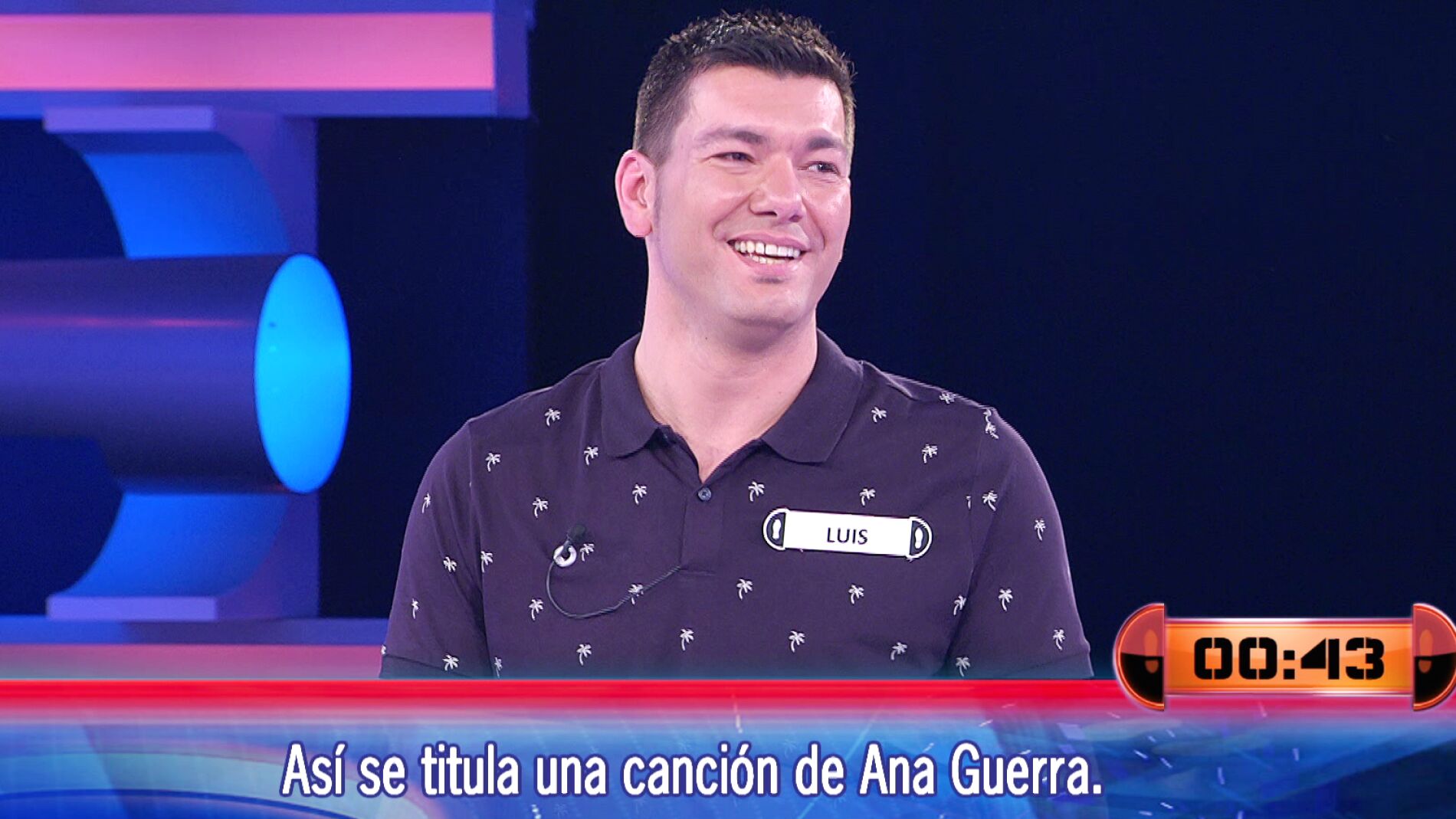 &iexcl;Qu&eacute; tensi&oacute;n! Luis salva una "bola de partido" con una canci&oacute;n de Ana Guerra en '&iexcl;Ahora caigo!'