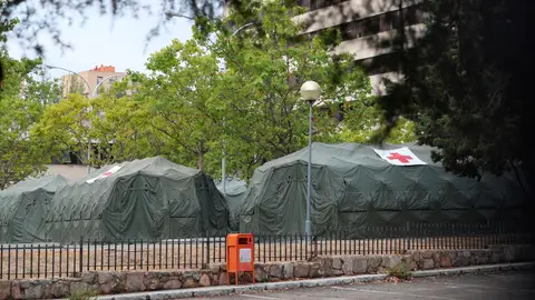 El Hospital Central de la Defensa Gómez Ulla ha instalado de nuevo un hospital de campaña El Hospital Central de la Defensa Gómez Ulla ha instalado de nuevo un hospital de campaña