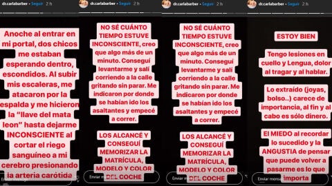 Comunicado Carla Barber
