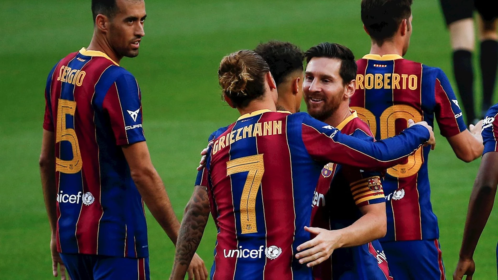 Messi, con Antoine Griezmann Messi, con Antoine Griezmann