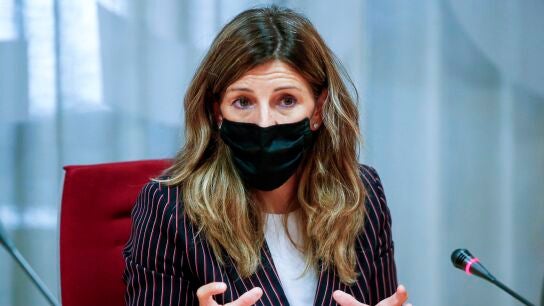 La ministra de Trabajo y Econom&iacute;a Social, Yolanda D&iacute;az