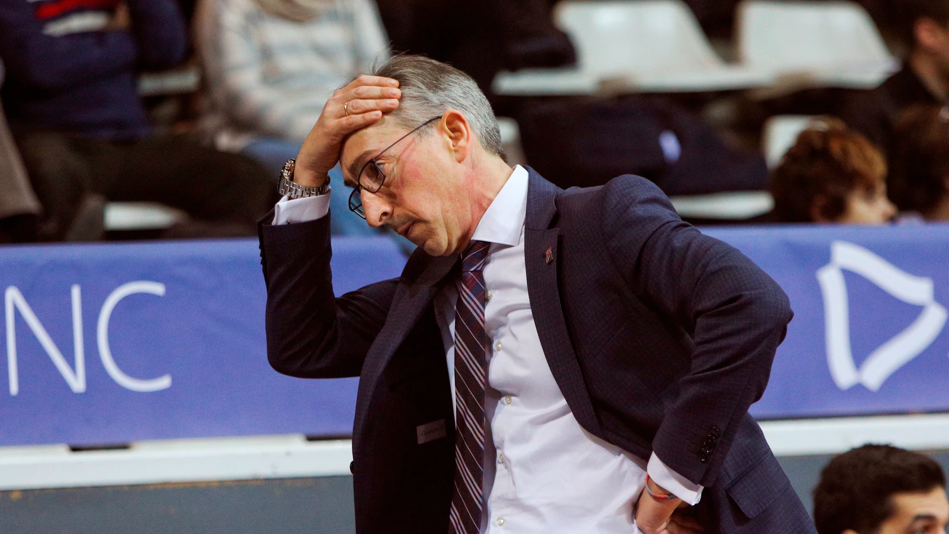 Moncho Fernández, entrenador del Monbus Obradoiro Moncho Fernández, entrenador del Monbus Obradoiro