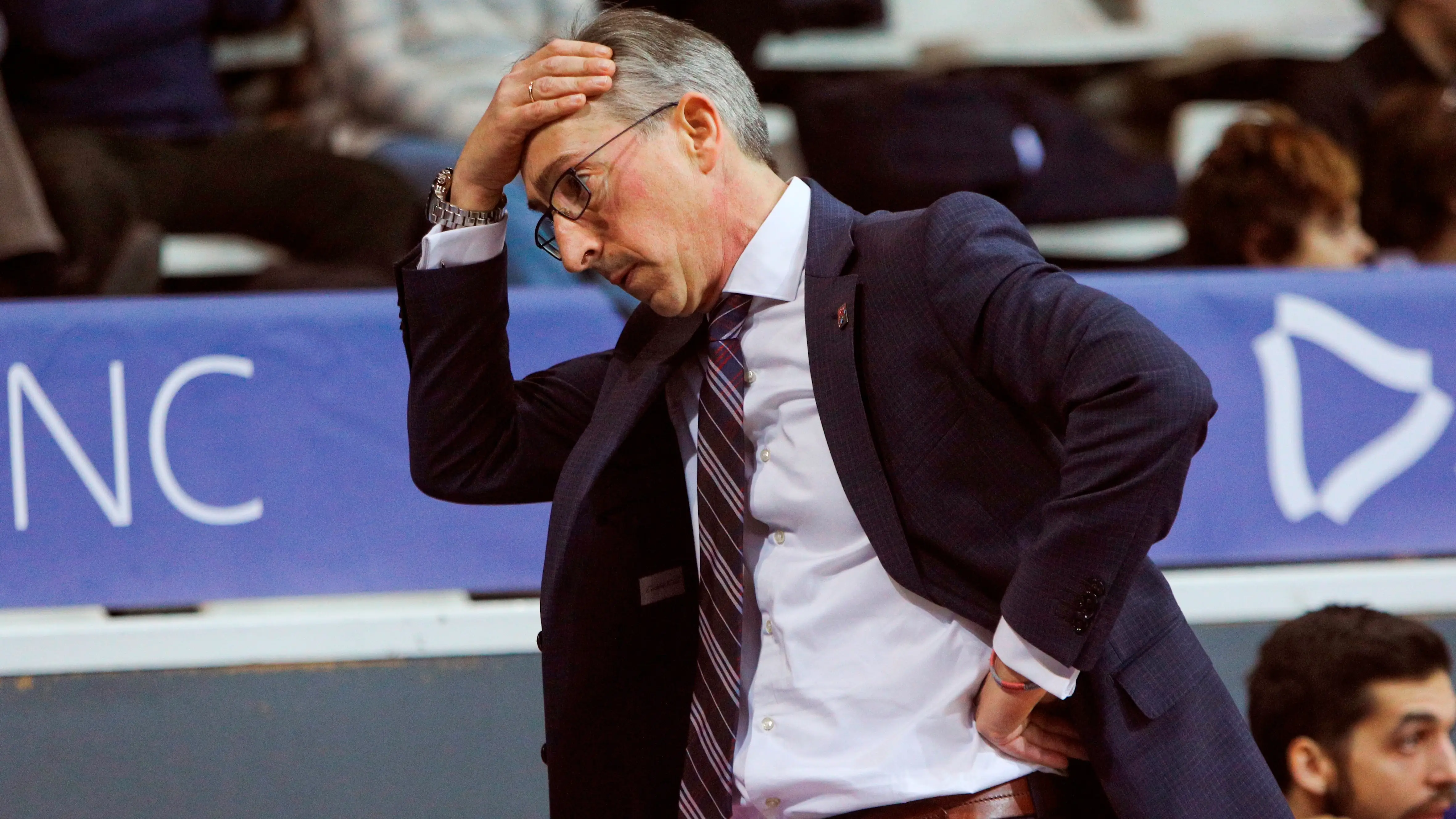 Moncho Fernández, entrenador del Monbus Obradoiro Moncho Fernández, entrenador del Monbus Obradoiro