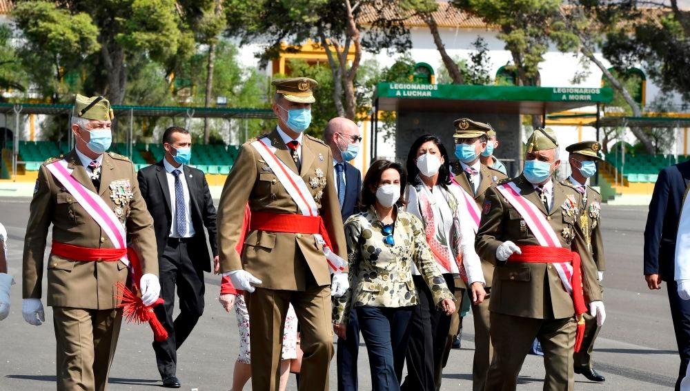 El Rey Felipe en el acto por el aniversario de La Legión 