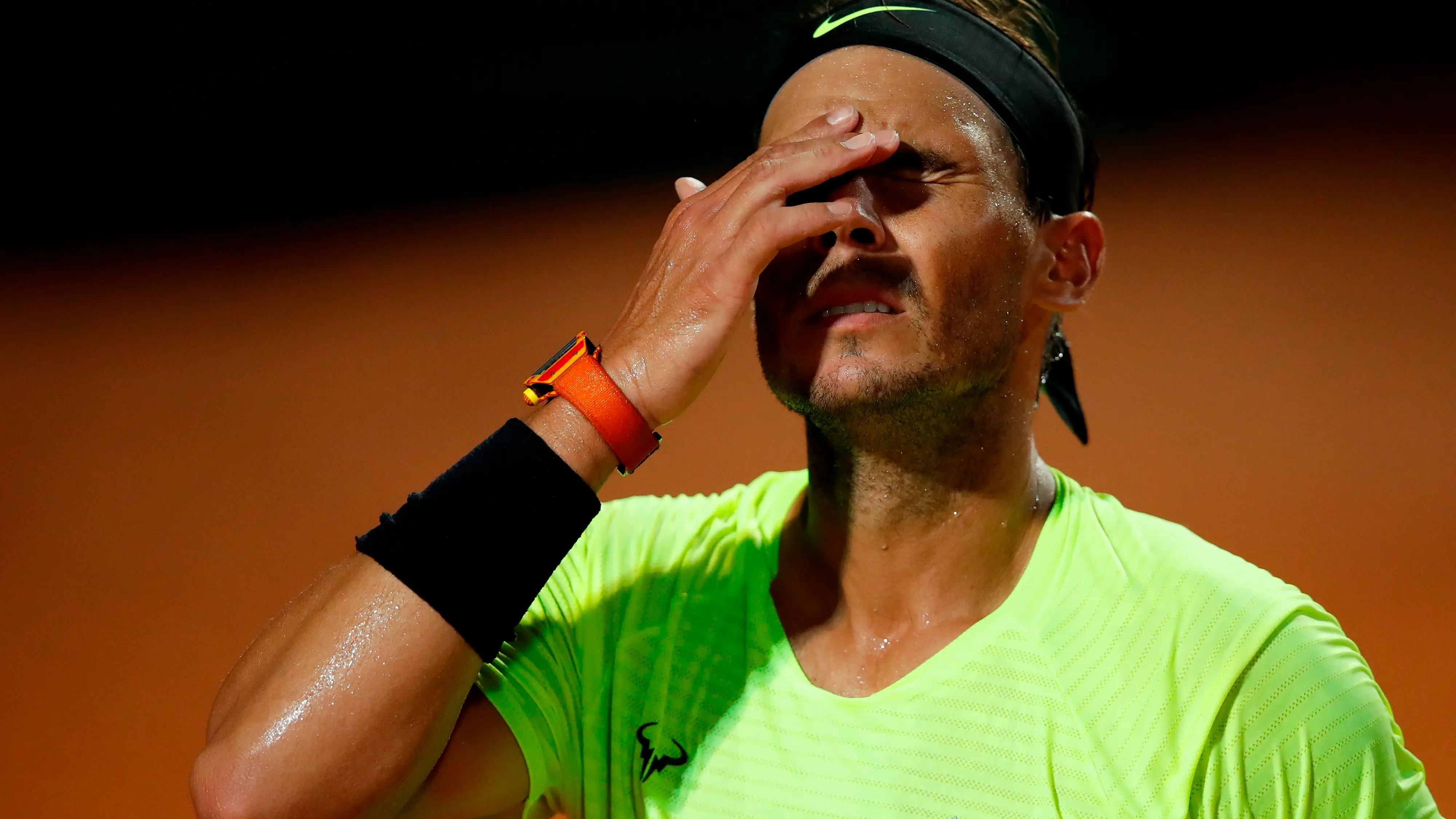 Rafa Nadal se lamenta ante Schwartzman 