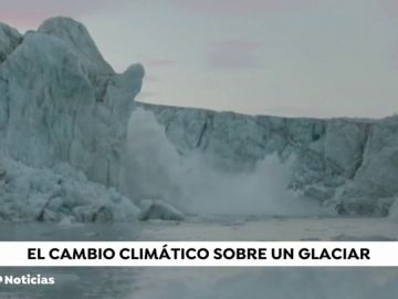 El impactante vídeo de las consecuencias del cambio climático sobre un glaciar en Noruega